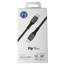 Laddkabel USB-C/USB-C 60W 1,2 m