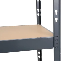 Lagerhylla Stål Grå 160 x 180 cm - 600 kg/hyllplan