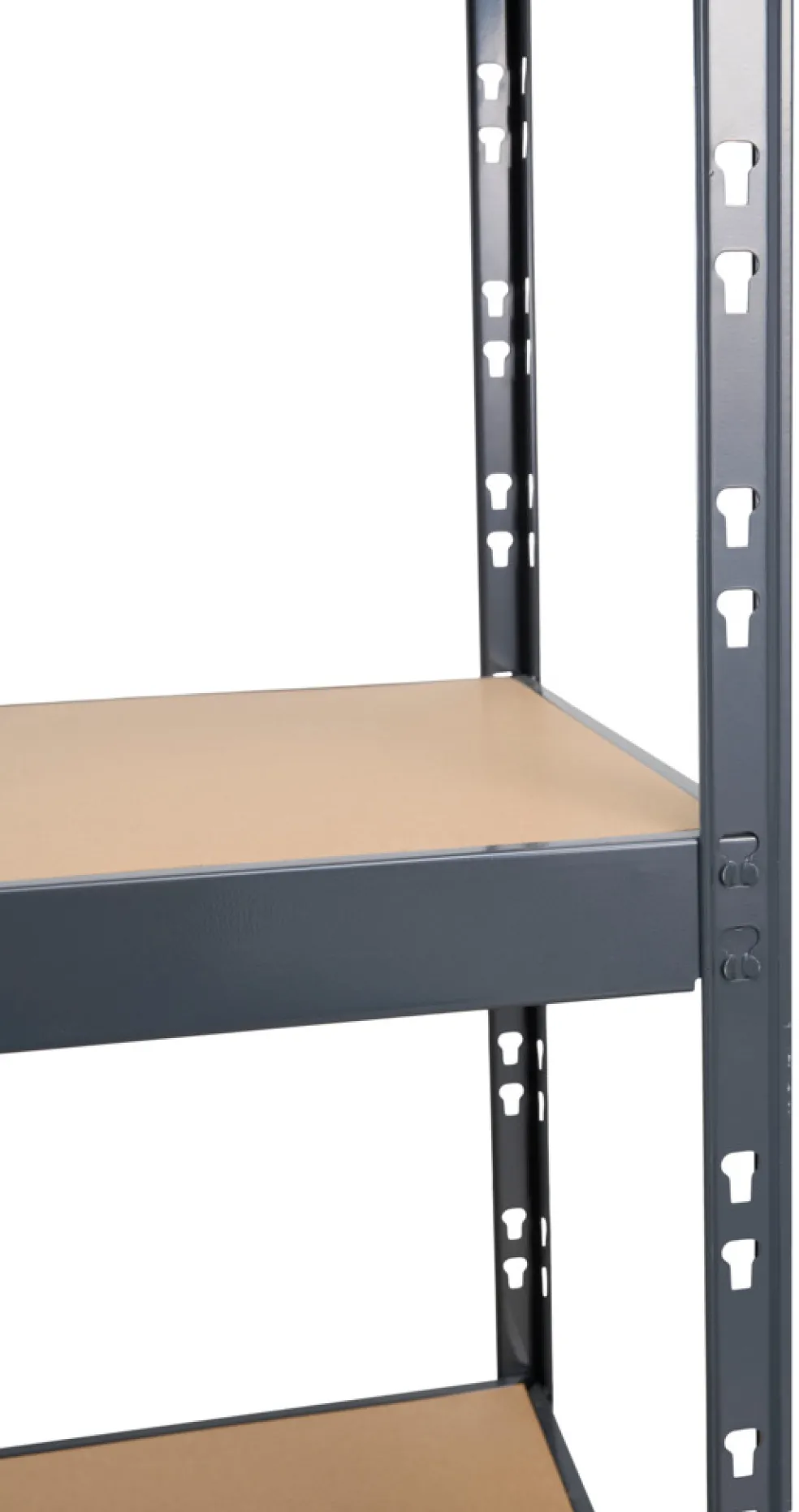 Lagerhylla Stål Grå 160 x 180 cm - 600 kg/hyllplan