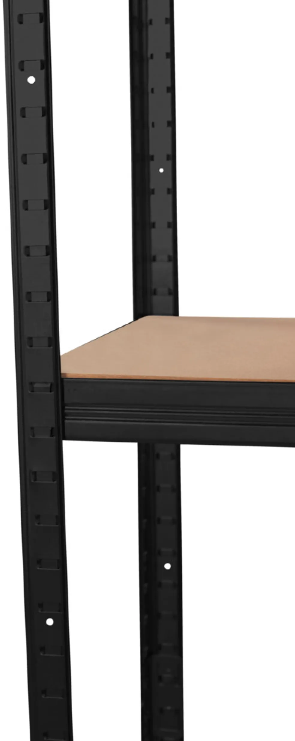 Lagerhylla Stål Svart 90 x 190 cm - 125 kg/hyllplan