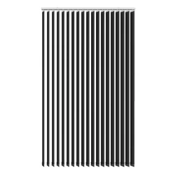 Lamellgardin Ljusdämpande Svart 150 x 250 cm