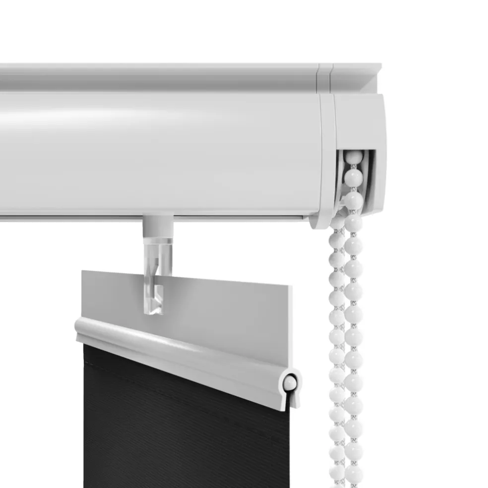 Lamellgardin Ljusdämpande Svart 100 x 250 cm