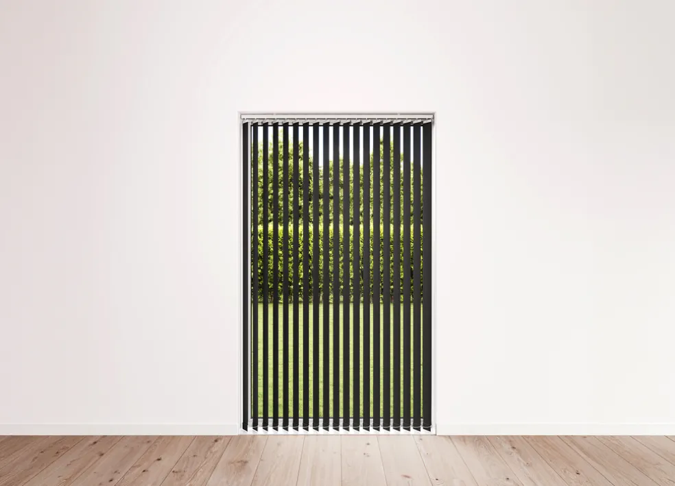 Lamellgardin Ljusdämpande Svart 250 x 250 cm