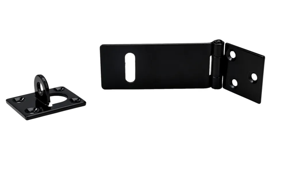 Ledhasp Stål Svart 90 x 42 x 38 mm Habo