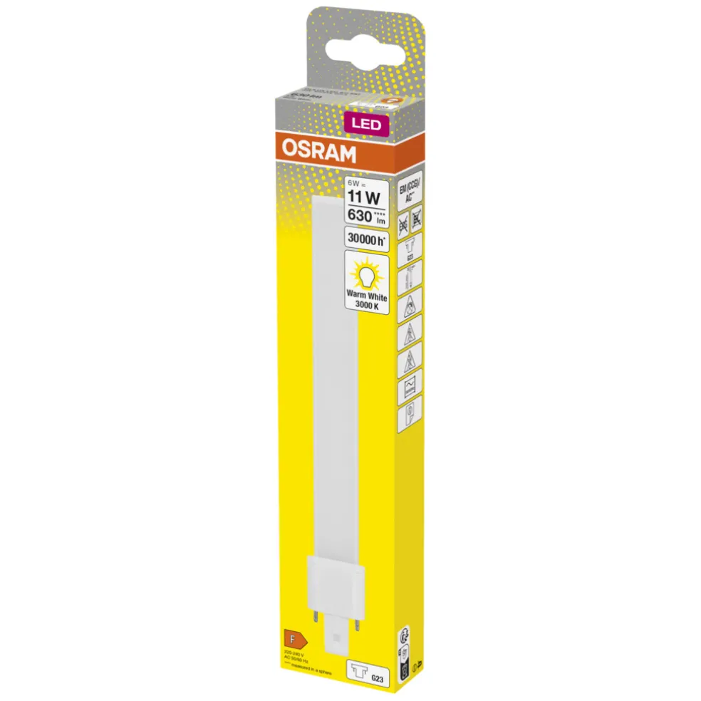 LED-kompaktlysrör G23 6W/630 Osram