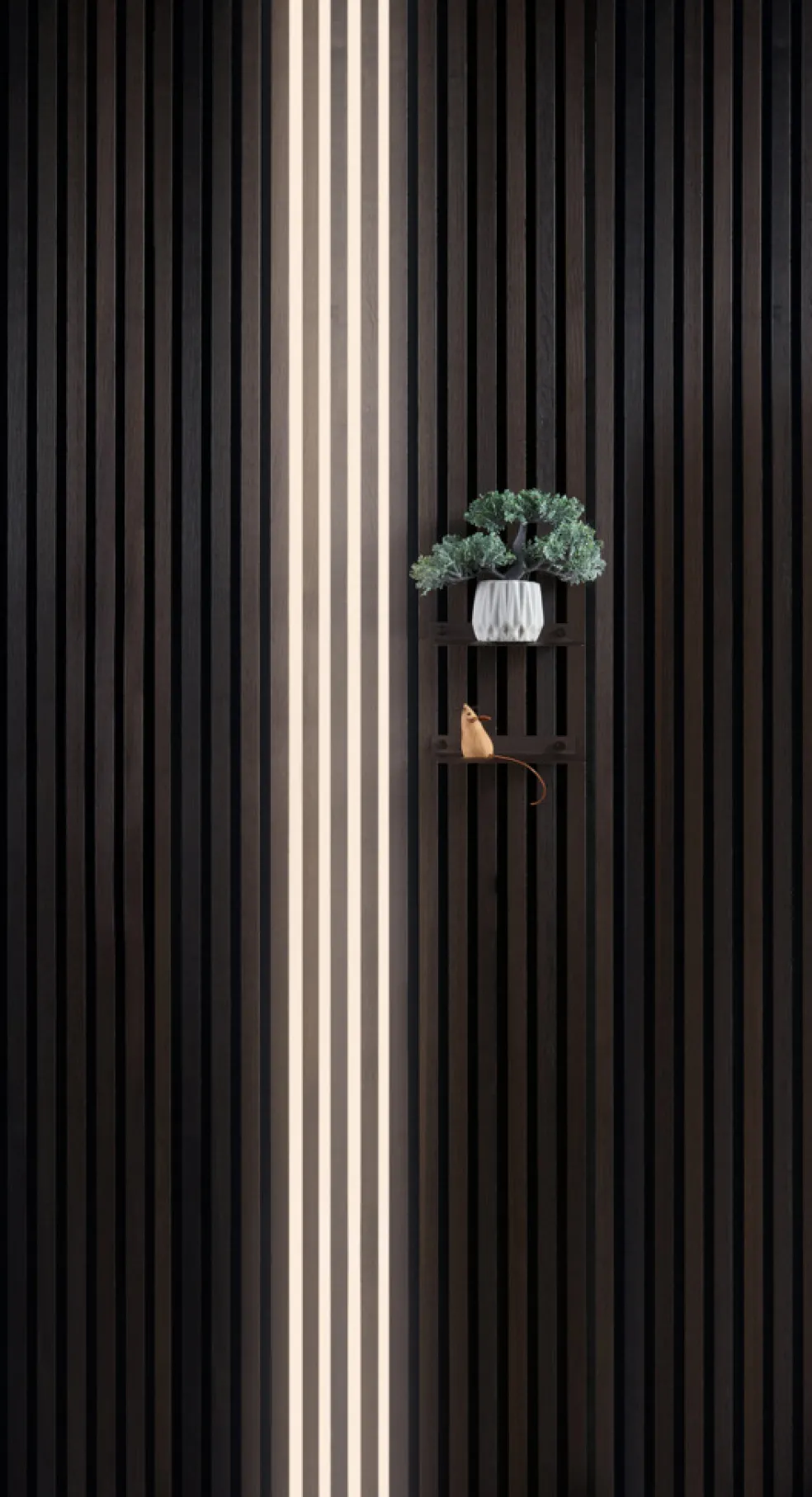 LED-skena Akustikpanel 1 meter 4-pack Fibrotech