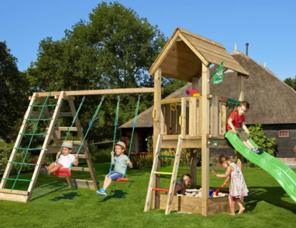 Lektorn Jungle Gym Club m/rutchkana, gungmodul & klättermodul
