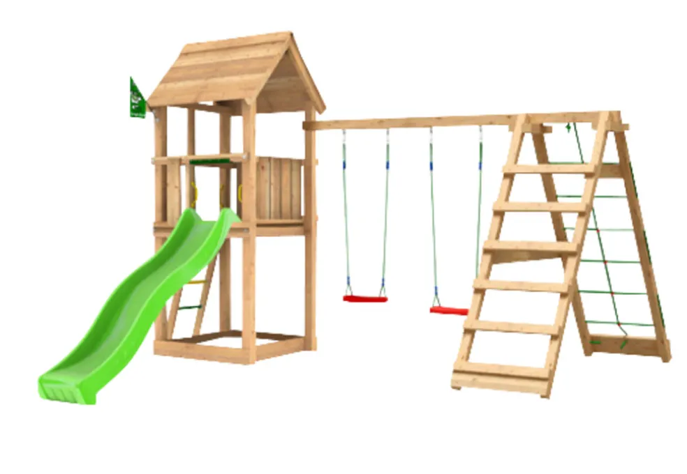 Lektorn Jungle Gym Club m/rutchkana, gungmodul & klättermodul
