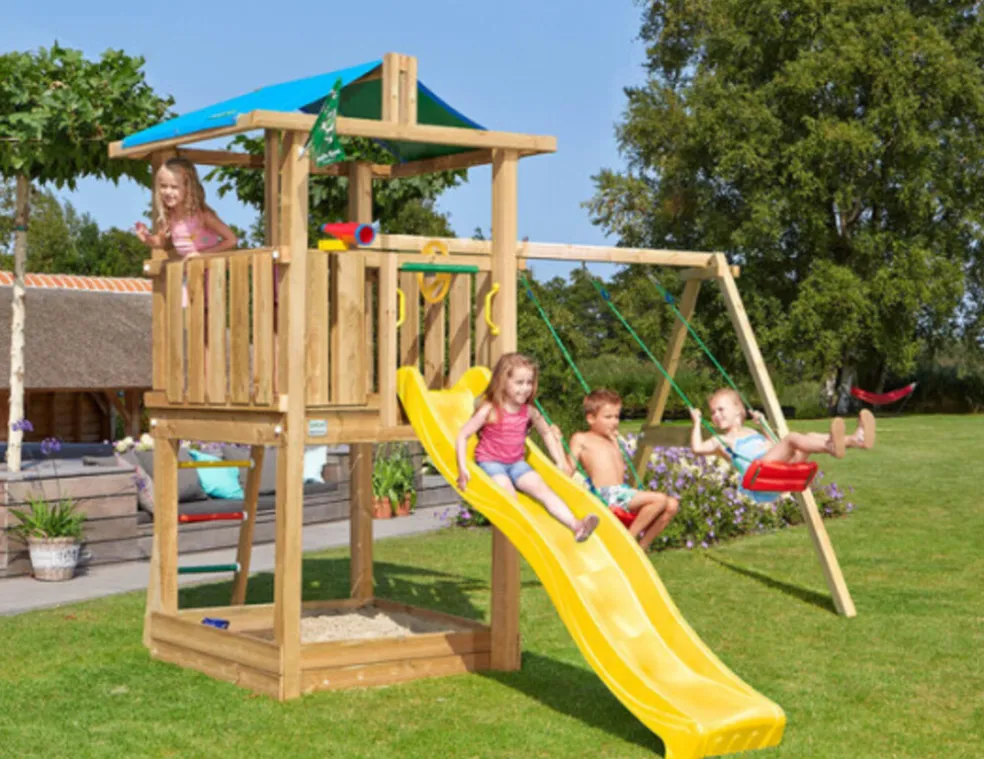 Lektorn Jungle Gym Hut m/rutschkana & gungmodul