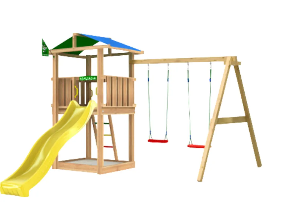Lektorn Jungle Gym Hut m/rutschkana & gungmodul