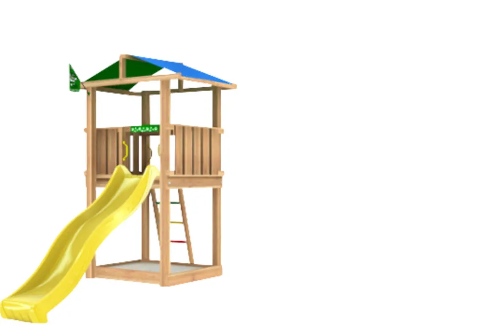 Lektorn Jungle Gym Hut m/rutschkana