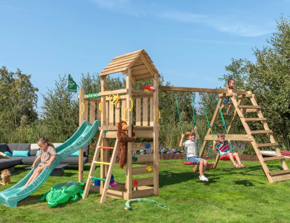 Lektorn Jungle Gym Safari m/rutschkana, gungmodul & klättermodul