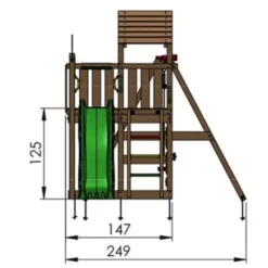 Lektorn Jungle Gym Safari m/rutschkana & gungmodul