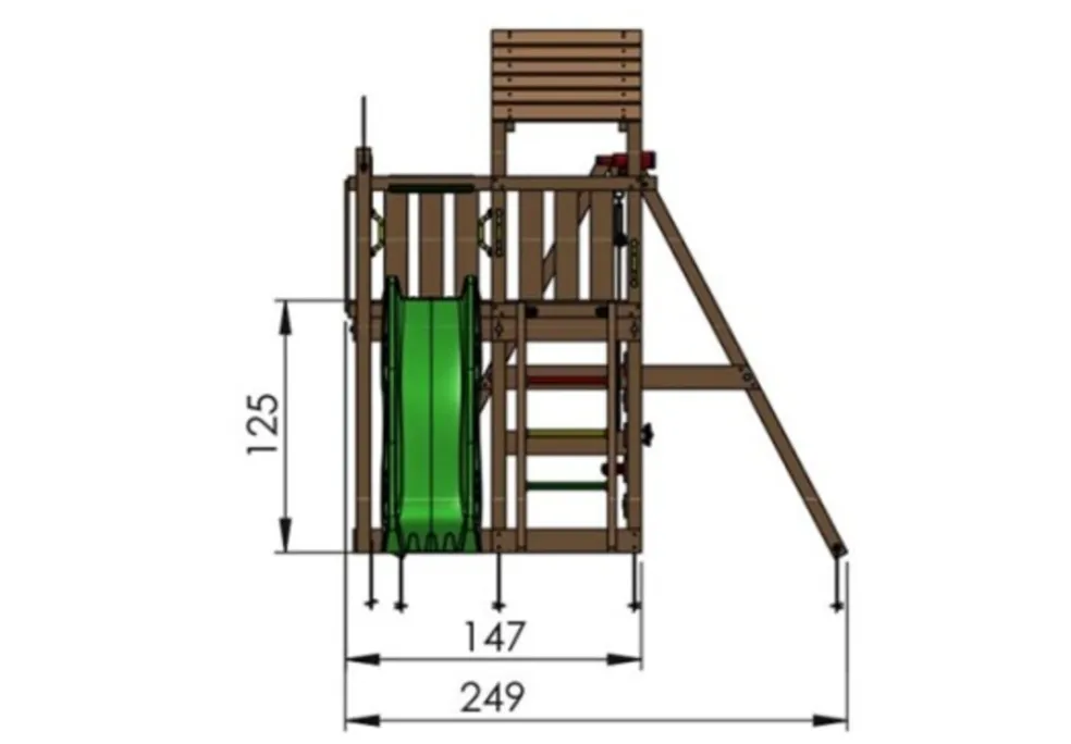 Lektorn Jungle Gym Safari m/rutschkana & gungmodul