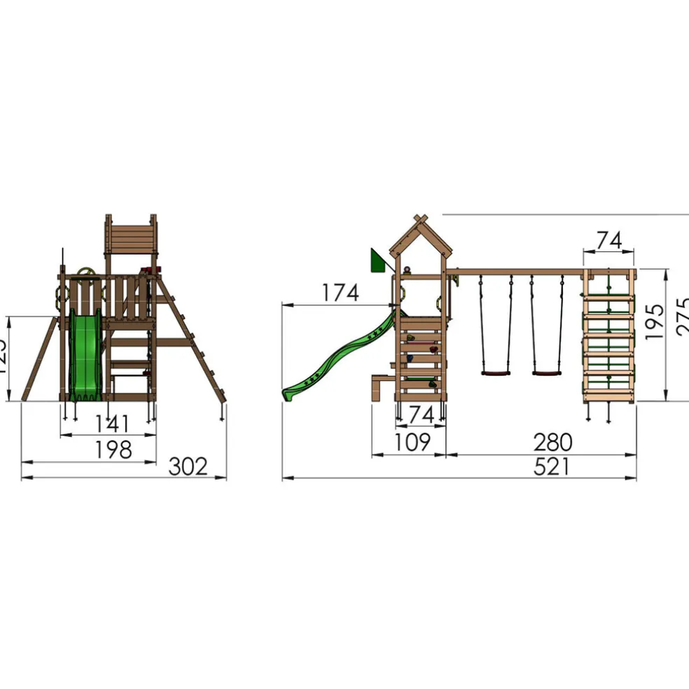 Lektorn Jungle Gym Teepee