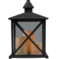 Ljuslykta 3 LED-blockljus 23 x 38 cm