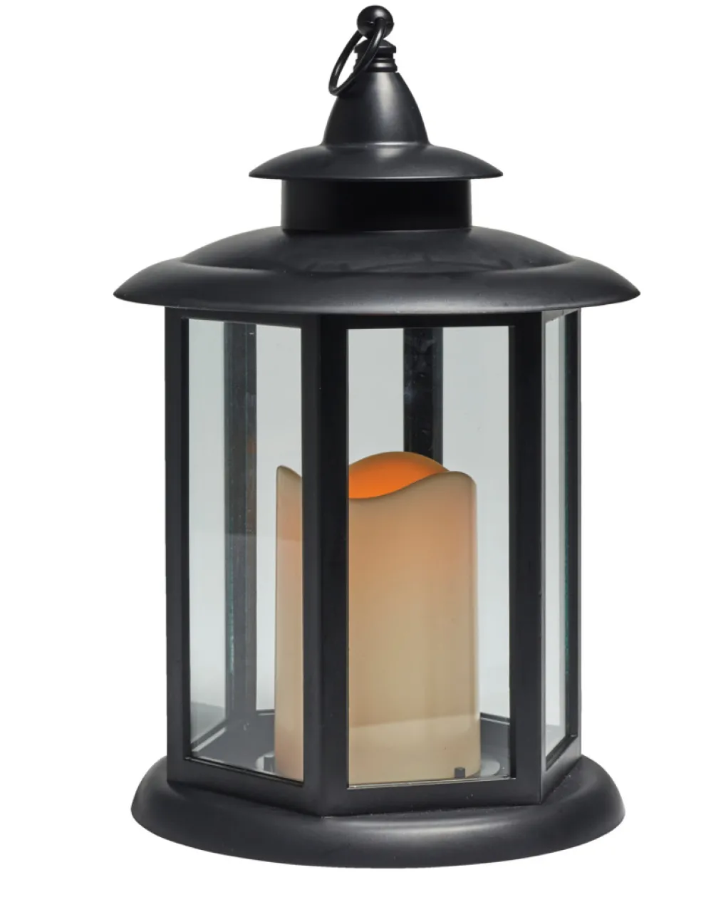 Ljuslykta 1 LED-blockljus Ø19,5 x 30,8 cm Stemning