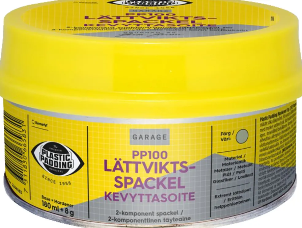 Lättviktsspackel 180 ml Plastic Padding