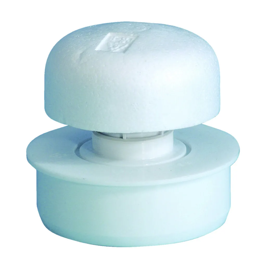 Luftningsventil LV-40 Vit m/adapter Purus