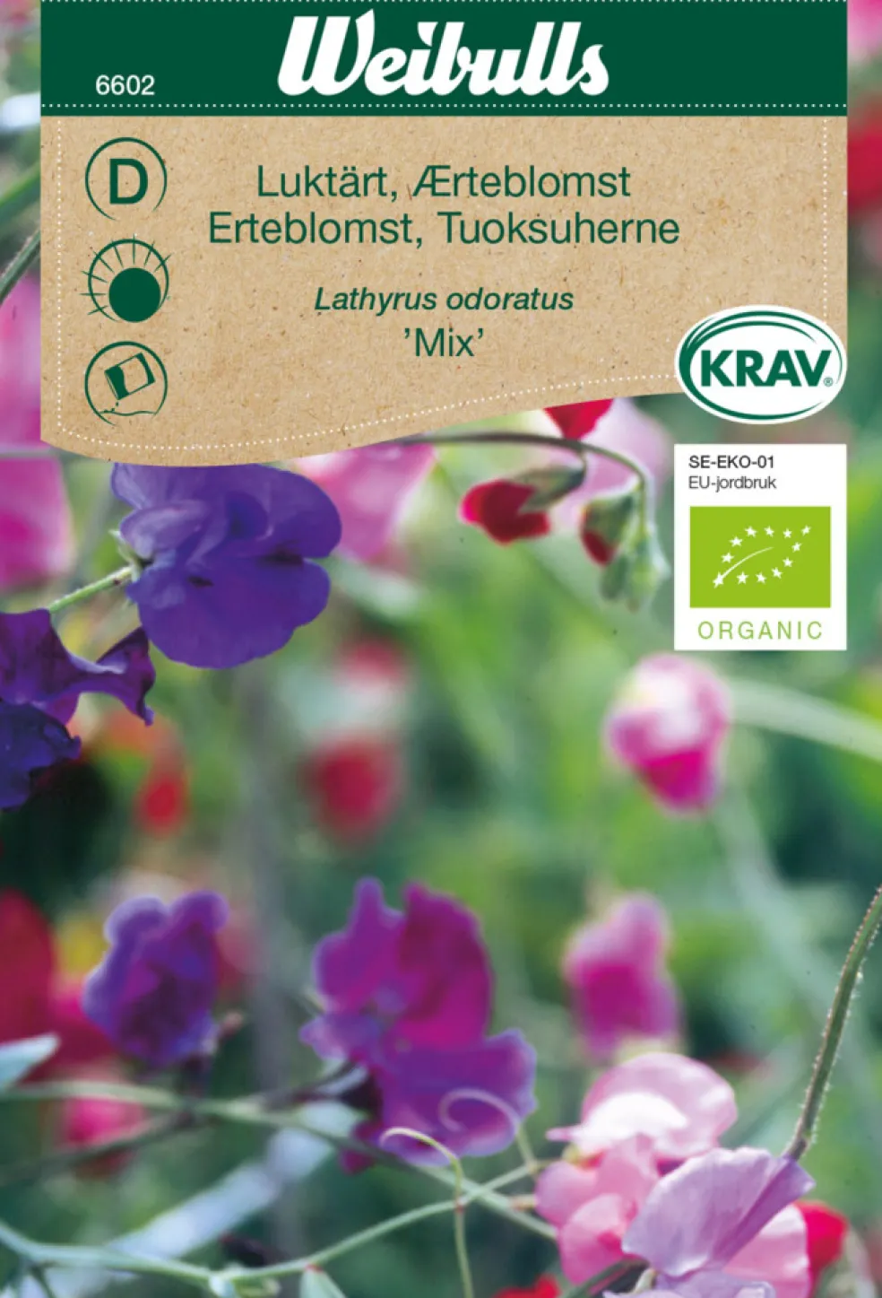 Luktärt 'Mix' KRAV Weibulls