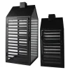 Lykta House Set Svart 32/42 cm