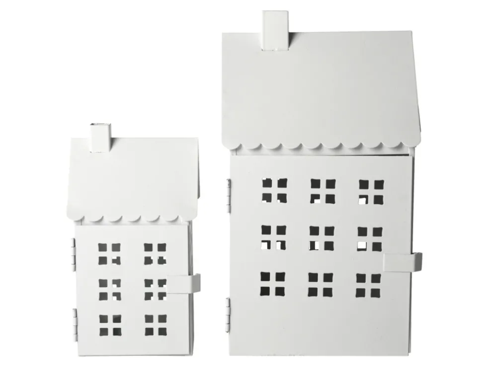 Lykta Hus Set Mattvit 16,5/24,5 cm Form Living