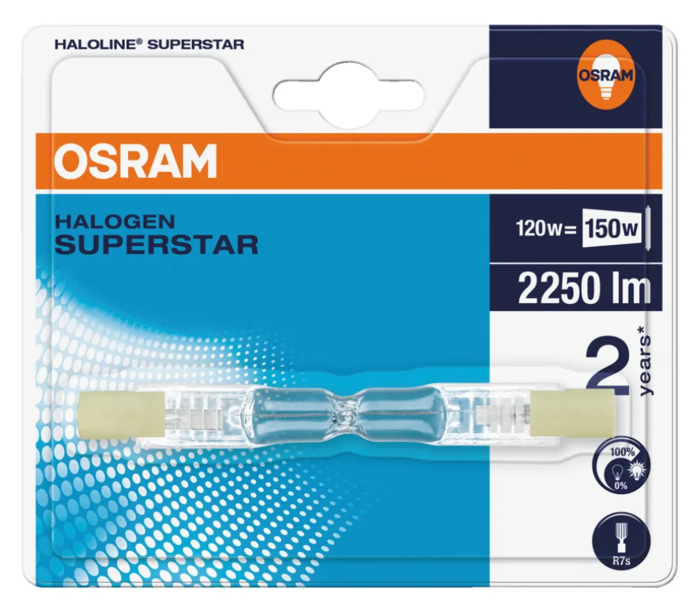Lysrör Halogen 120W R7S Osram