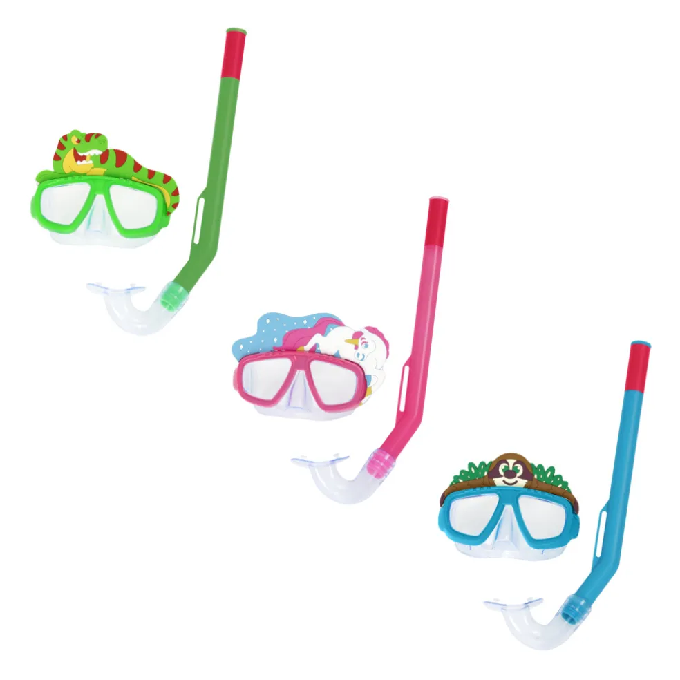 Mask- & snorkelset Lil Animal Bestway