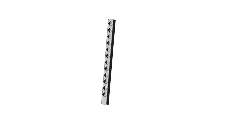 Mellanstolpe Broken Galvad 1050 mm Steel Design