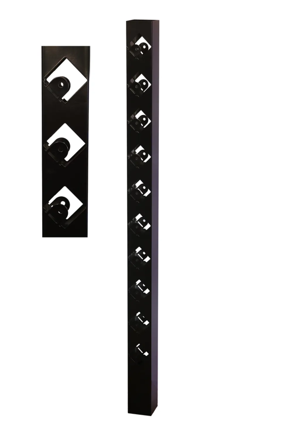 Mellanstolpe Tallkobben Svart 715 mm Steel Design