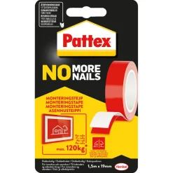 Montagetejp No More Nails 19 mm x 1,5 m Pattex