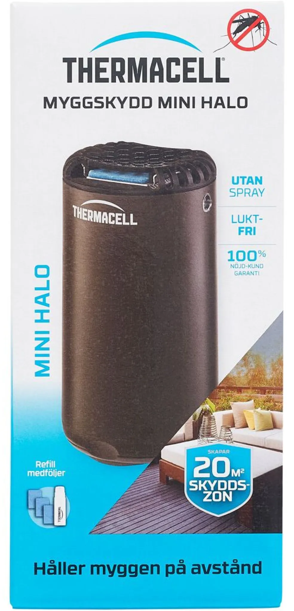 Myggskydd Thermacell Mini Halo Grafit