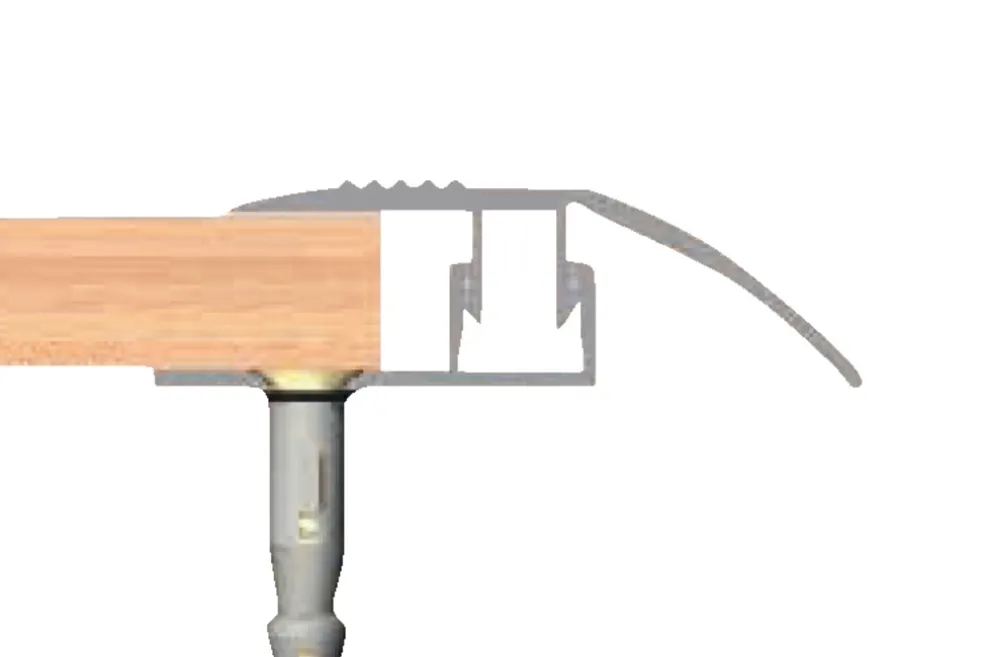 Nivålist Alu 2 x 40 mm - 0,9 m