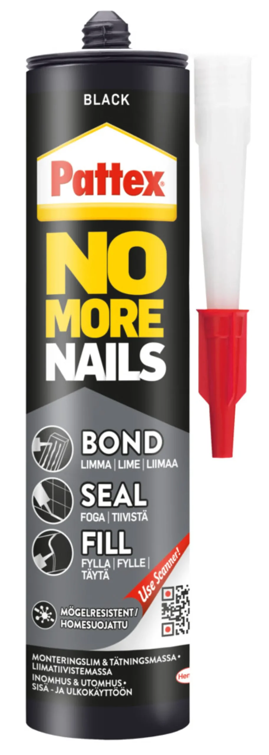 No More Nails Bond-Seal-Fill Svart 280 ml Pattex
