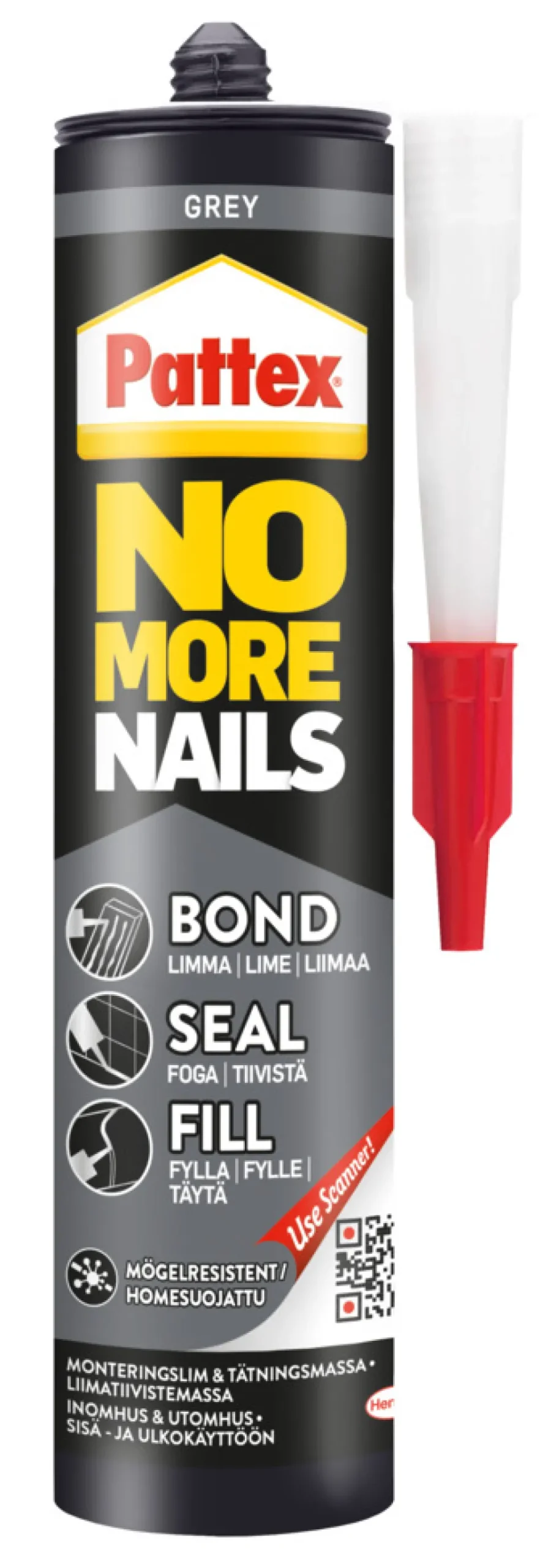 No More Nails Bond-Seal-Fill Grå 280 ml Pattex