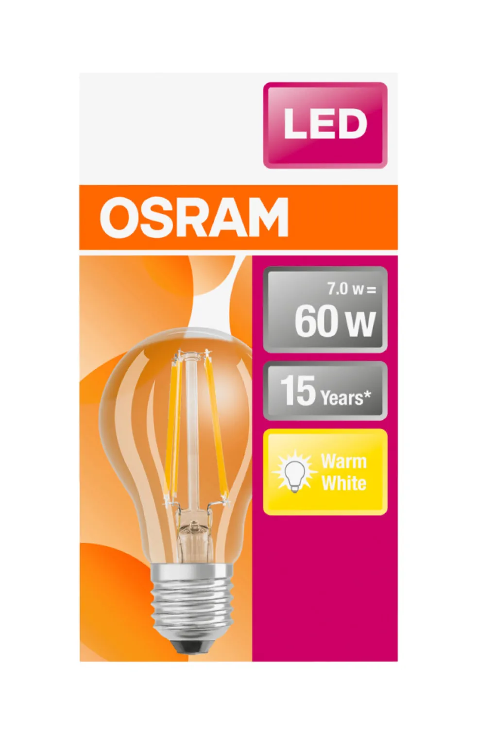 Normallampa LED Filament 7W Osram