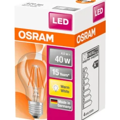 Normallampa LED Filament 4W Osram