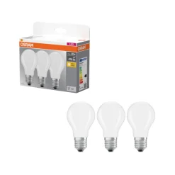 Normallampa LED Frostad 4,2W E27 3-pack Osram