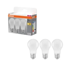 Normallampa LED Frostad 4,9W E27 3-pack Osram