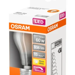 Normallampa LED Frostad 7W Osram