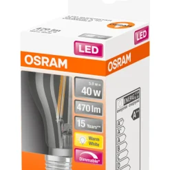 Normallampa LED Frostad 5W Osram