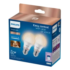 Normallampa Smart LED E27 8W/60W 2-pack Philips