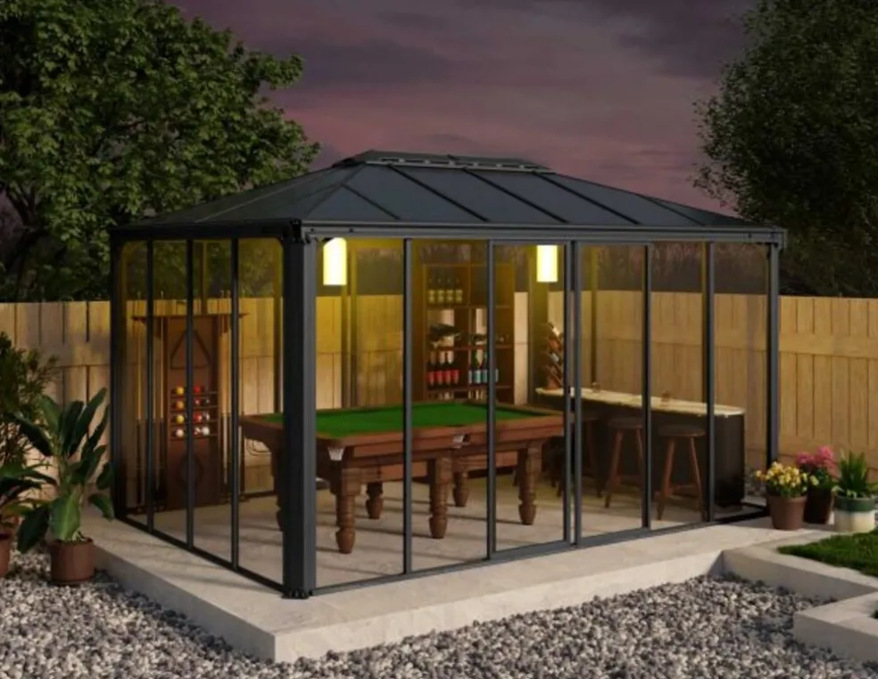 Orangeri Ledro Antracit 4,3 x 2,95 m 12,7 m² Canopia by Palram