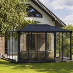 Orangeri Ledro Antracit 4,3 x 2,95 m 12,7 m² Canopia by Palram