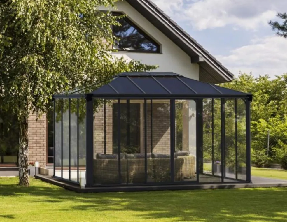 Orangeri Ledro Antracit 4,3 x 2,95 m 12,7 m² Canopia by Palram