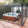 Orangeri Ledro Antracit 3,6 x 3,6 m 13 m² Canopia by Palram