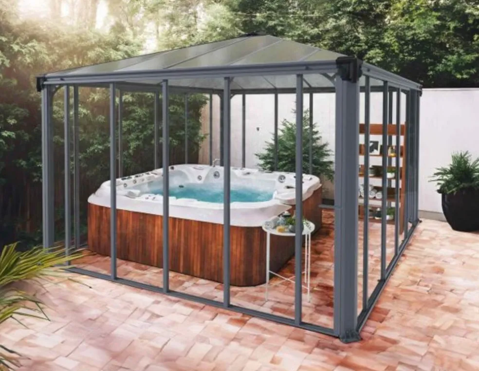 Orangeri Ledro Antracit 3,6 x 3,6 m 13 m² Canopia by Palram