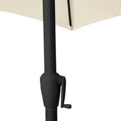 Parasoll m/vev & tilt Beige/Svart Ø3 m Sunlife