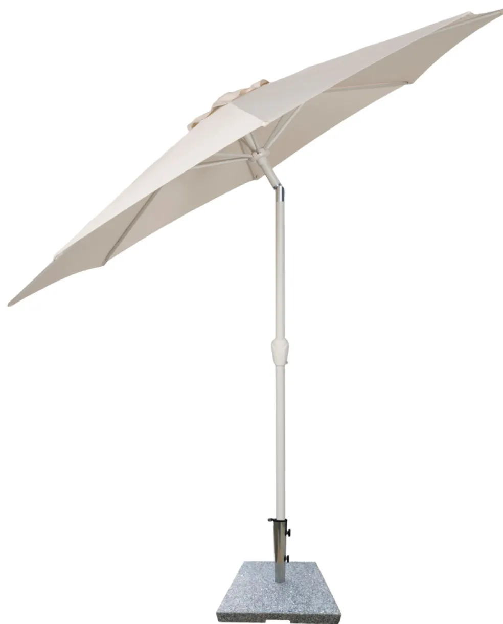 Parasoll m/vev & tilt Beige Ø3 m Sunlife