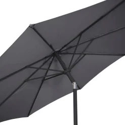 Parasoll m/vev & tilt Grå Ø3 m Sunlife